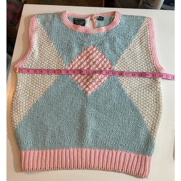 Vintage Country Craft Hand Knitted Sweater Vest Shirt Size 42 - Picture 5 of 8